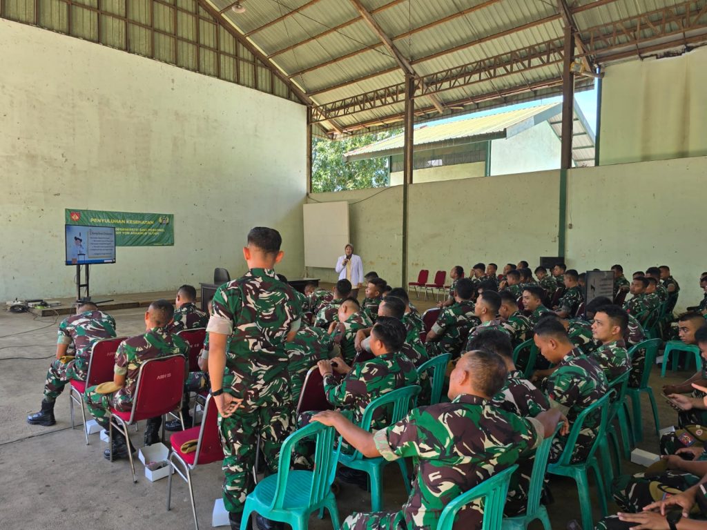Tingkatkan Kesadaran Kesehatan, 100 Personel Yon Arhanud 15/DBY Ikuti Penyuluhan Medis