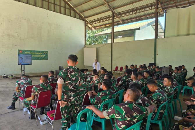 Tingkatkan Kesadaran Kesehatan, 100 Personel Yon Arhanud 15/DBY Ikuti Penyuluhan Medis