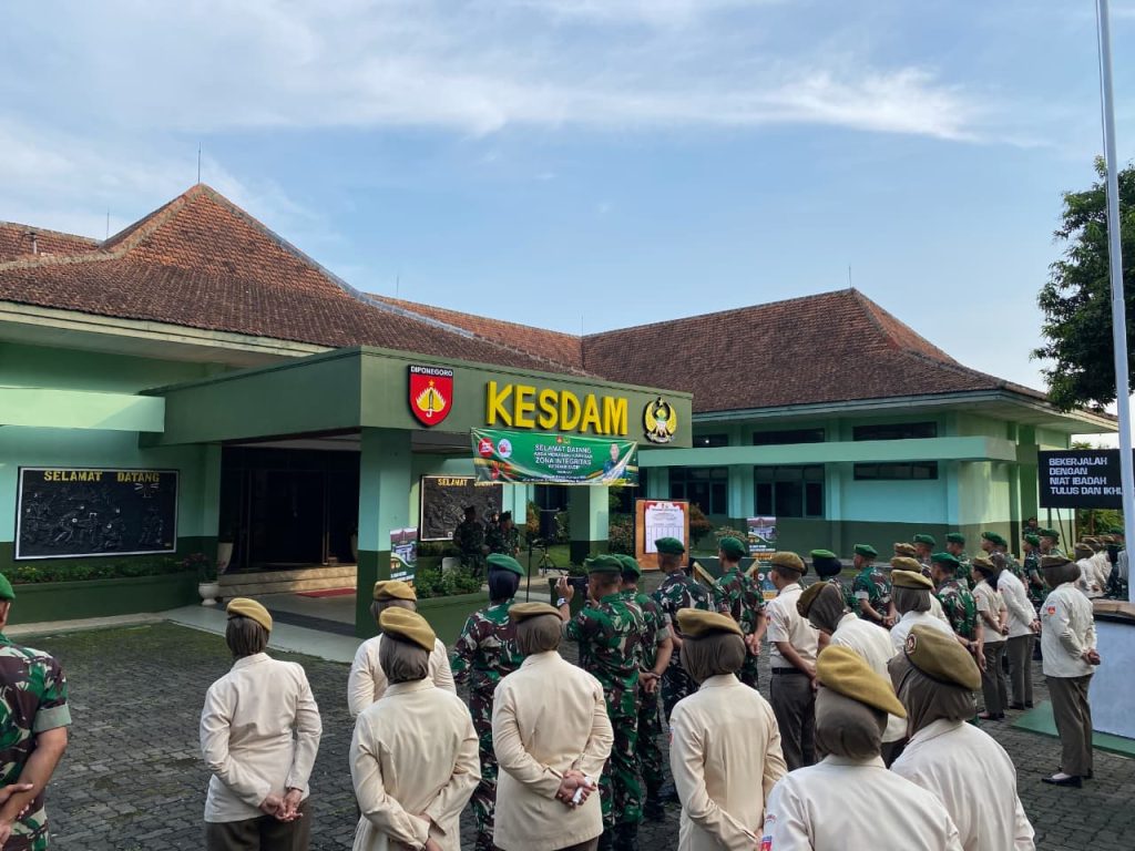 Menuju Wilayah Bebas Korupsi, Kesdam IV/Diponegoro Gelar Pencanangan Zona Integritas dan Penandatanganan Pakta Integritas